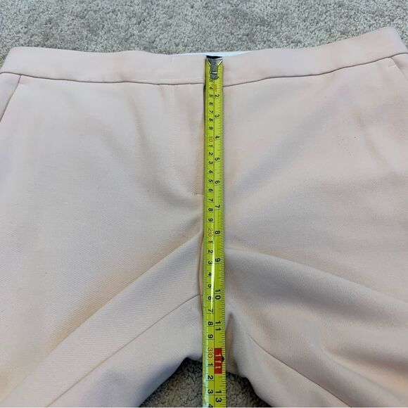 Ann Taylor blush pink mid rise button ankle pants Sz 10 - Picture 8 of 12